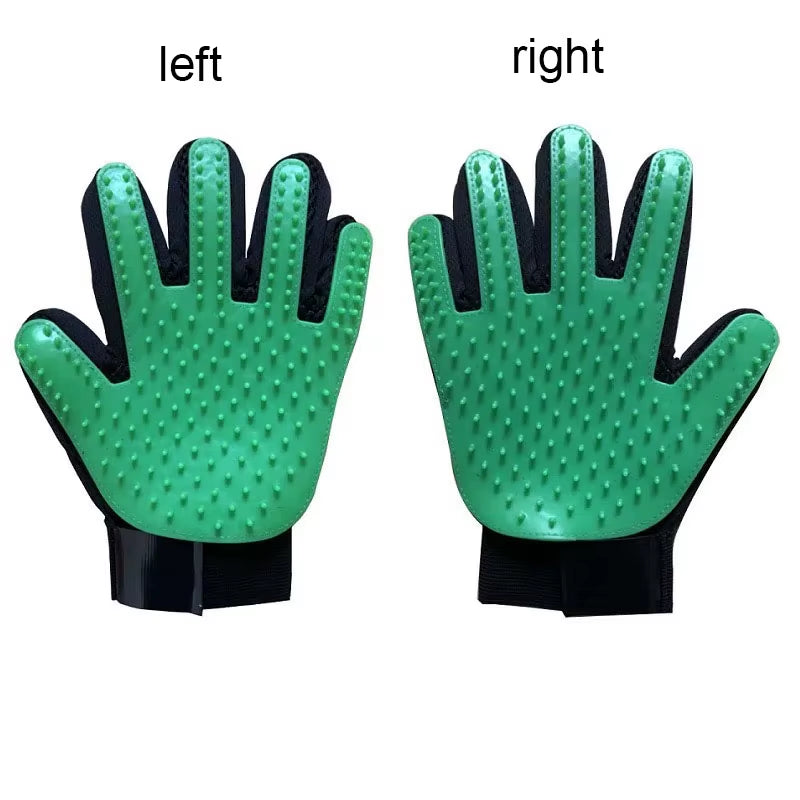 Pet Hair Glove Comb Pet Dog Cat Grooming Cleaning Glove Deshedding Hair Remover Massage Brush Animal Supplies Cat Accessoies